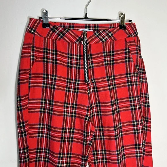 Adika Red Plaid Pants - Picture 2 of 5